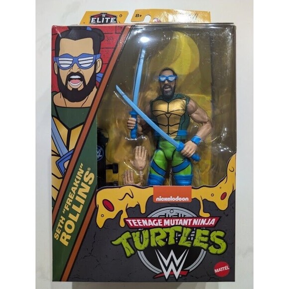 WWE x TMNT Seth Freakin Rollins as Leonardo Elite Collection Action Figure New - Picture 1 of 4